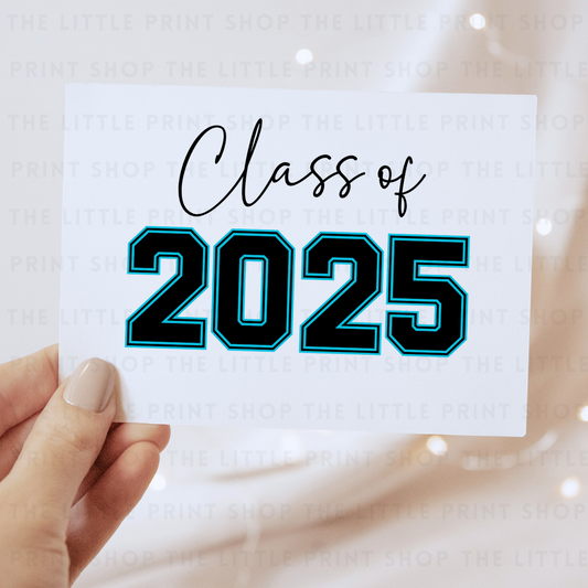 Class Of 2025 - Blue - DTF Transfer Decal