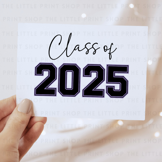 Class Of 2025 - Purple - DTF Transfer Decal