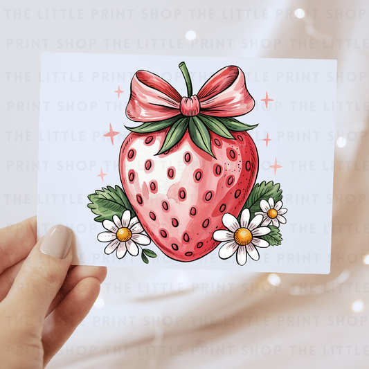 Strawberry - DTF Transfer Decal