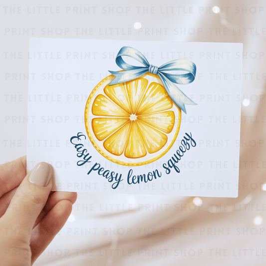 Easy Peasy Lemon Squeezy - DTF Transfer Decal