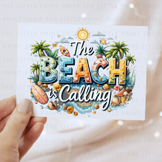 Beach Is Calling - DTF Transfer Decal