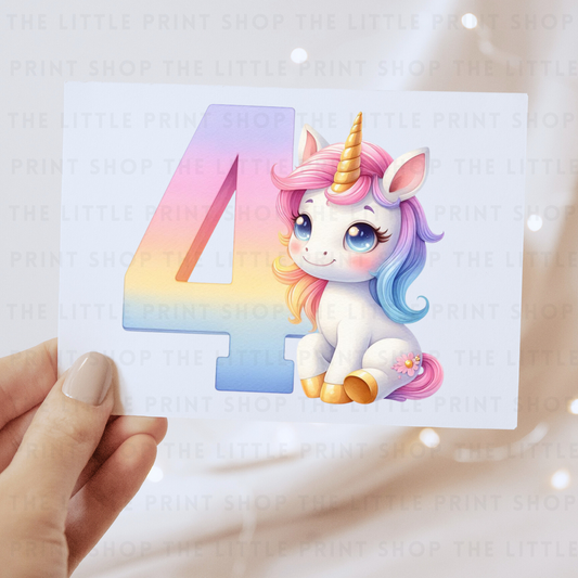 Unicorn - #4 - DTF Transfer Decal