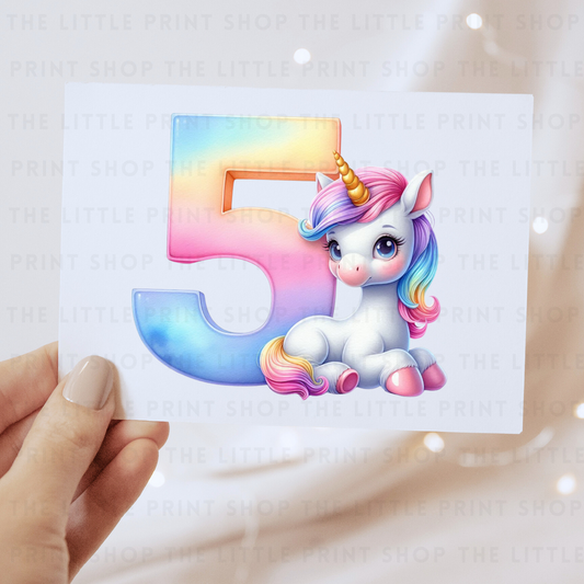 Unicorn - #5 - DTF Transfer Decal