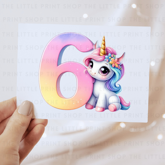 Unicorn - #6 - DTF Transfer Decal