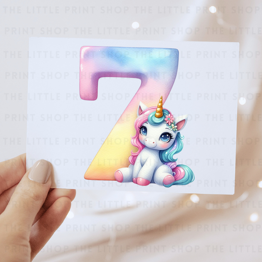 Unicorn - #7 - DTF Transfer Decal