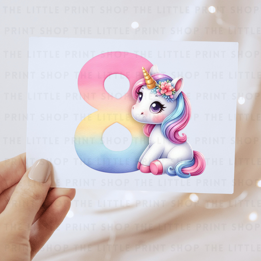Unicorn - #8 - DTF Transfer Decal