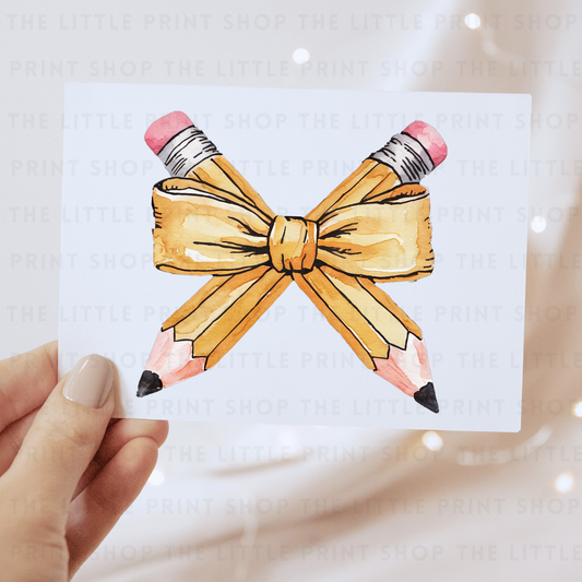 Pencil Bows - DTF Transfer Decal