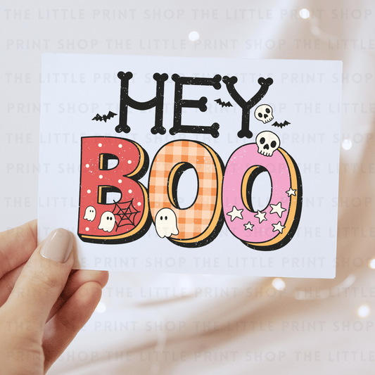 Hey Boo - DTF Transfer Decal
