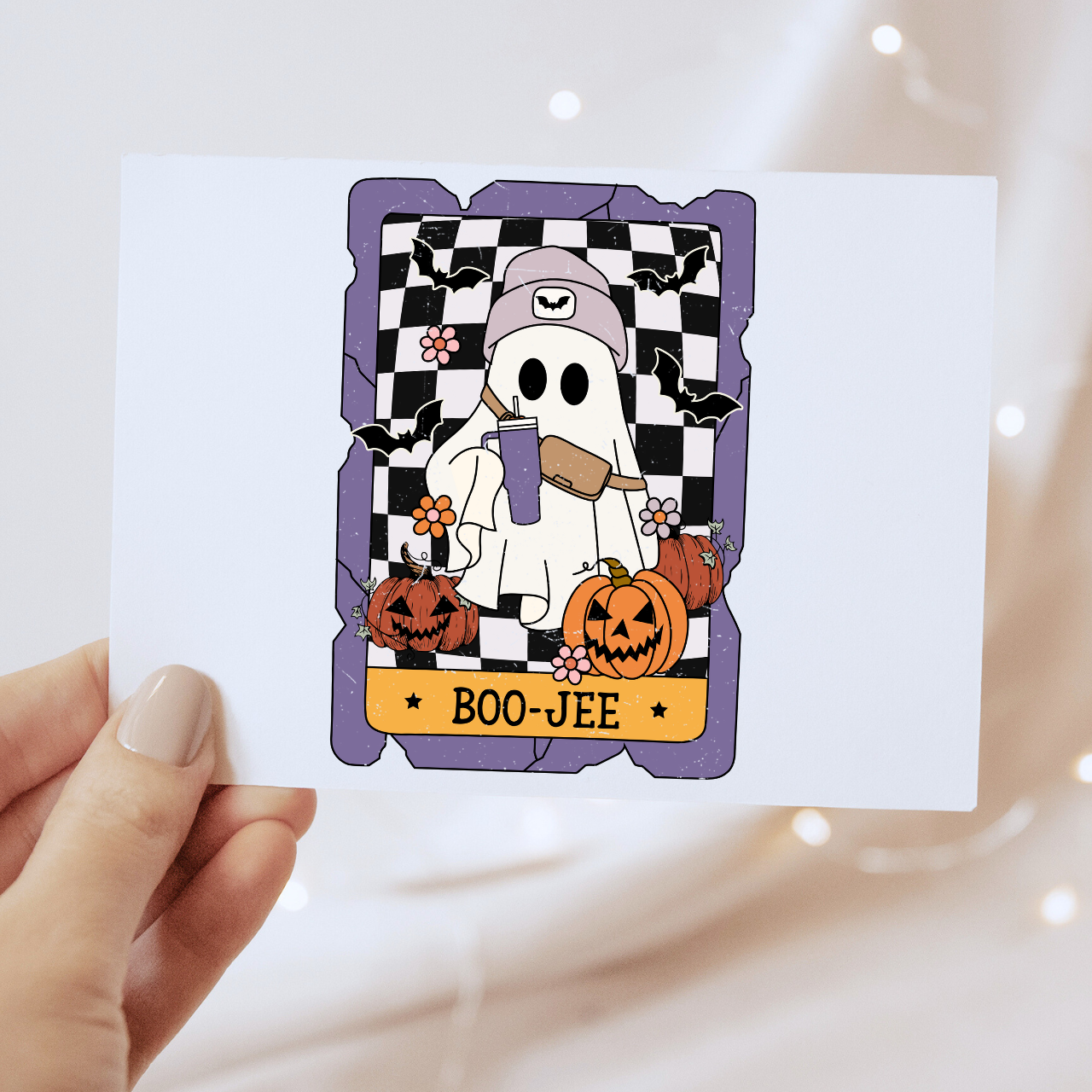 Boo-Jee Card - DTF Transfer Decal