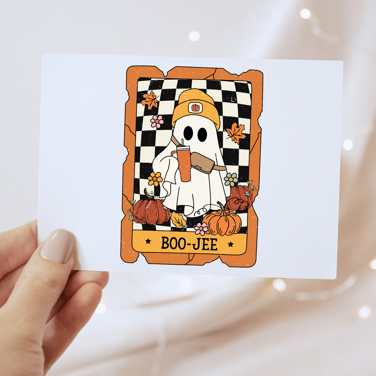Boo-Jee Card - DTF Transfer Decal