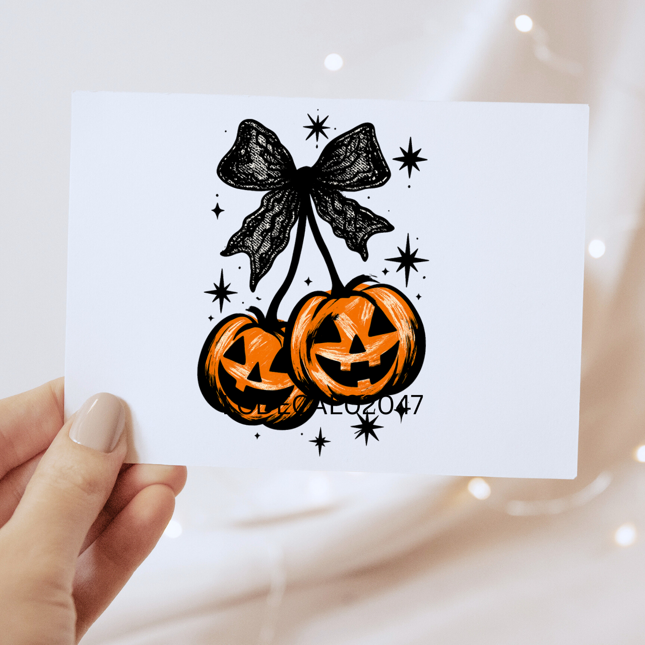 Pumpkin Cherries - DTF Transfer Decal