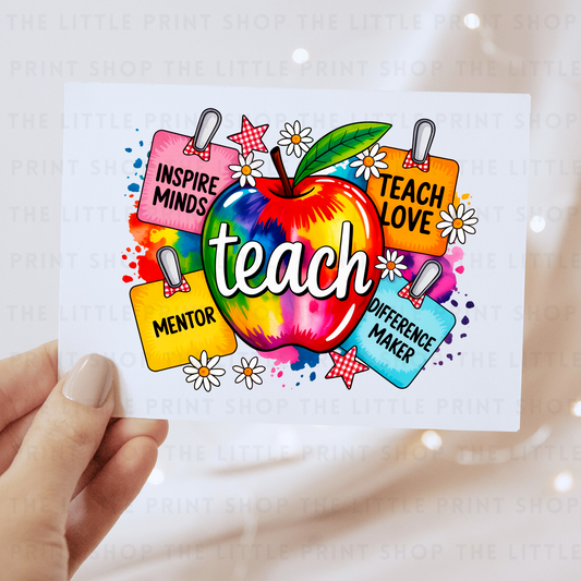 Teach - DTF Transfer Decal