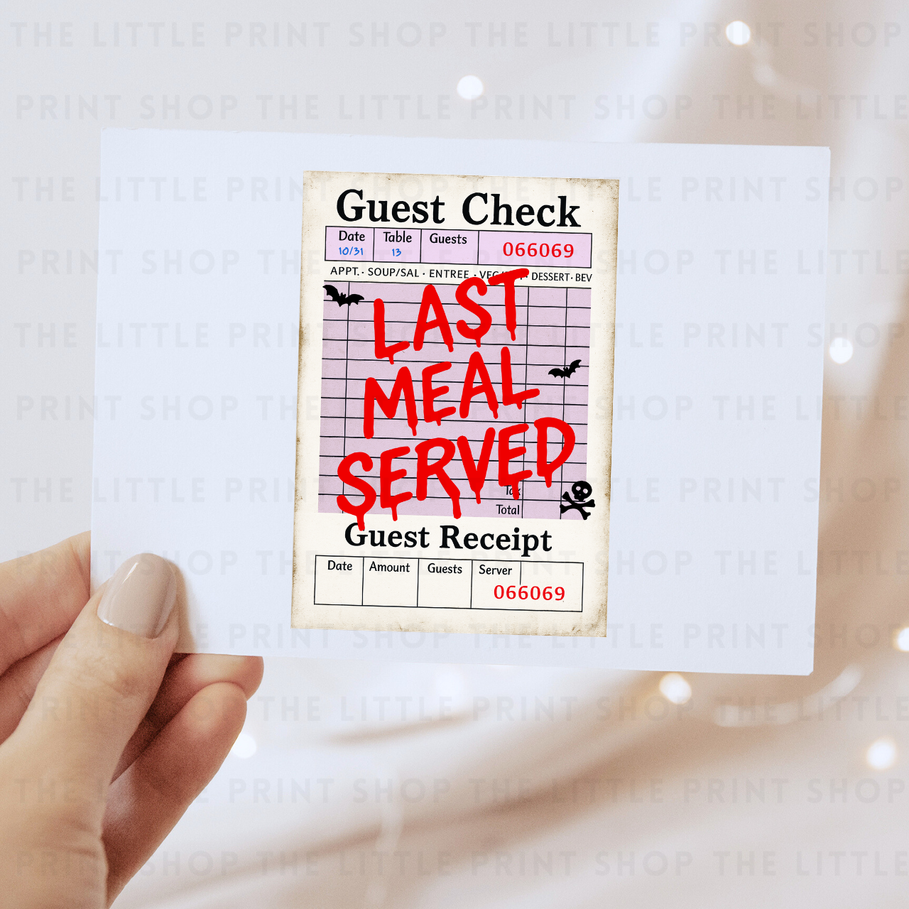 Last Meal Served - DTF Transfer Decal