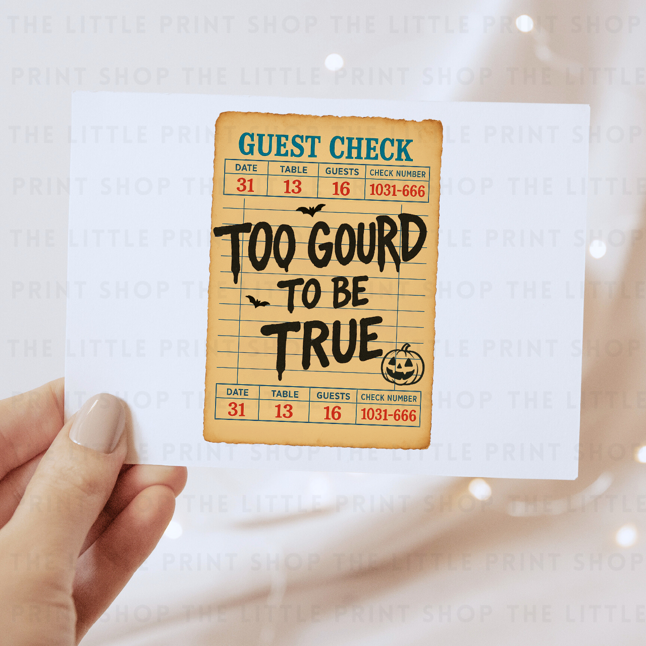 Too Gourd To Be True - DTF Transfer Decal