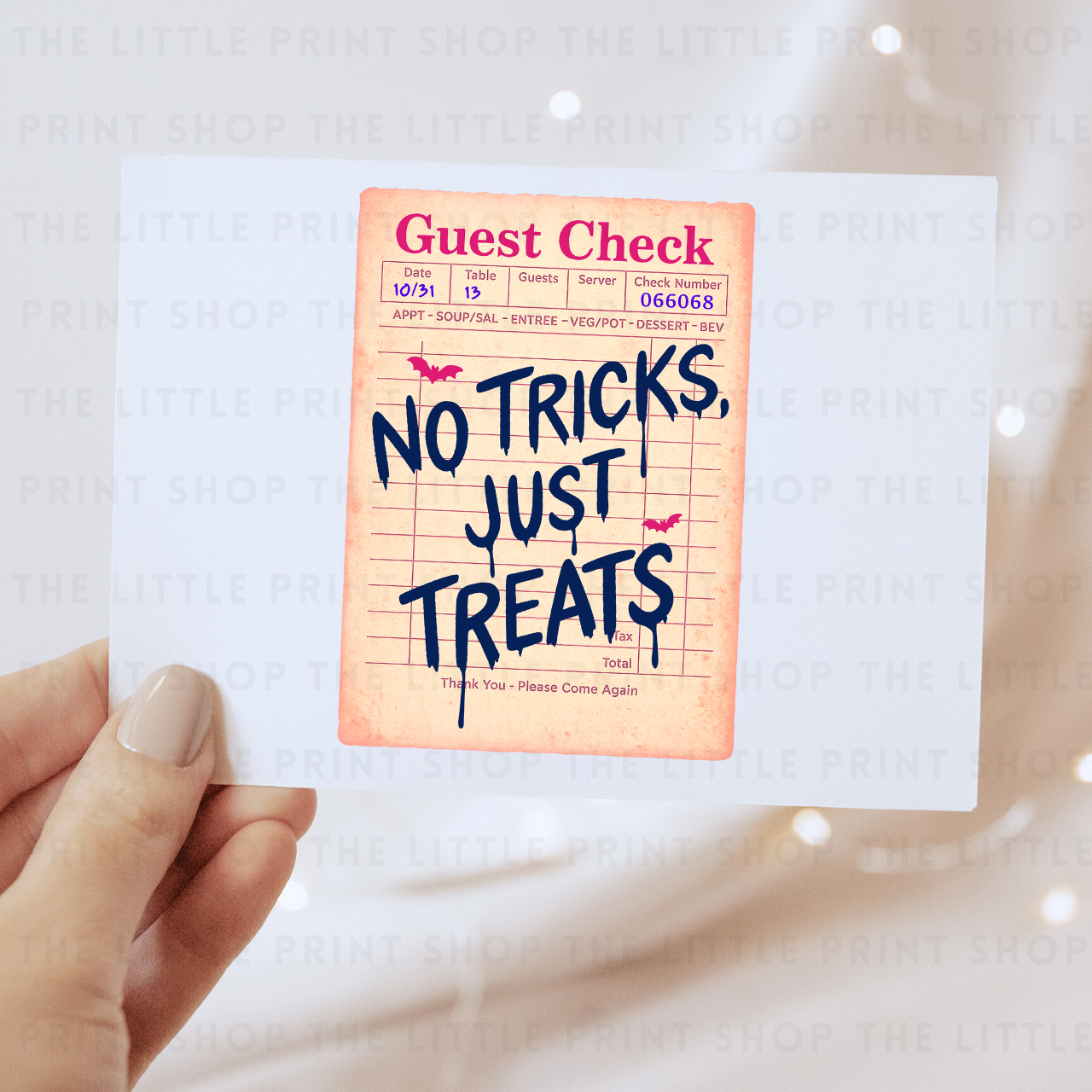 No Tricks Just Treats - DTF Transfer Decal