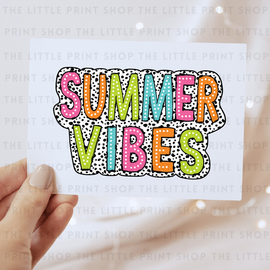 Summer Vibes - DTF Transfer Decal