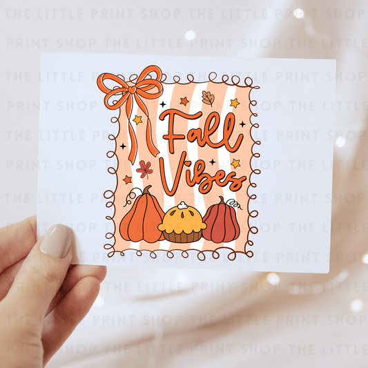 Fall Vibes - DTF Transfer Decal