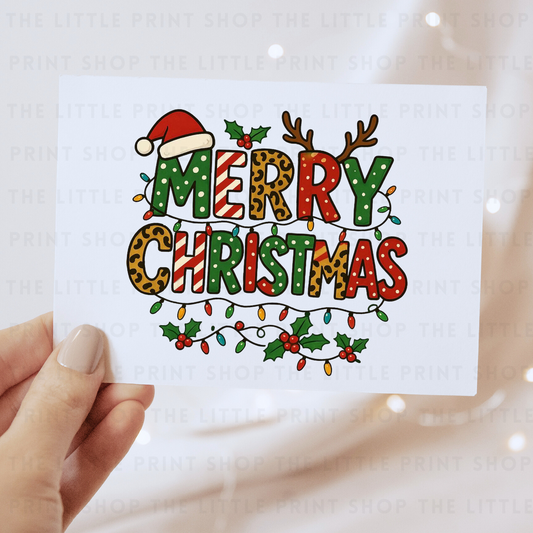 Merry Christmas - DTF Transfer Decal