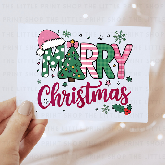 Merry Christmas - DTF Transfer Decal