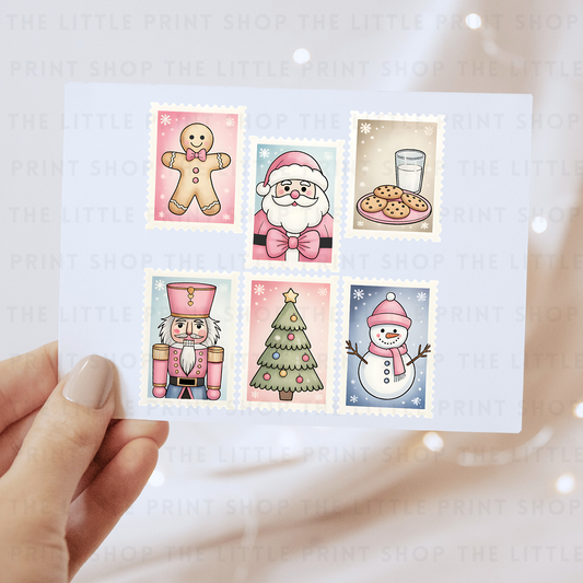 Christmas Stamps - DTF Transfer Decal