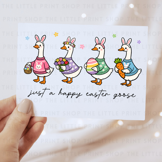 Happy Easter Goose - DTF Transfer Decal