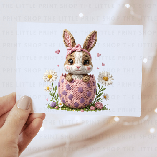 Hatching Bunny - DTF Transfer Decal