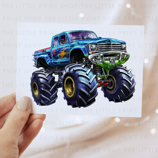 Monster Truck - DTF Transfer Decal