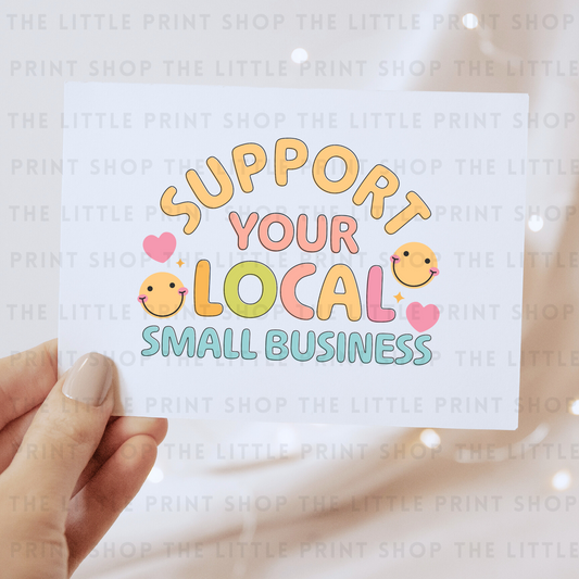 Support Local - DTF Transfer Decal