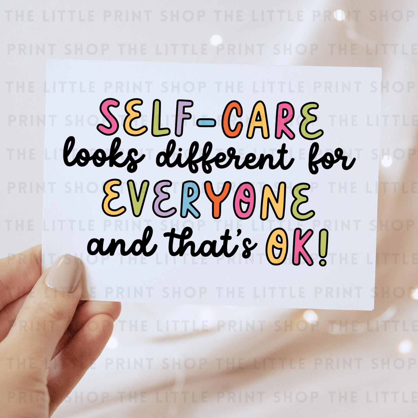 Self-Care - DTF Transfer Decal