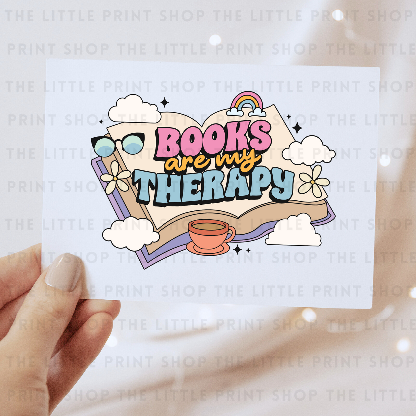 Book Therapy - DTF Transfer Decal