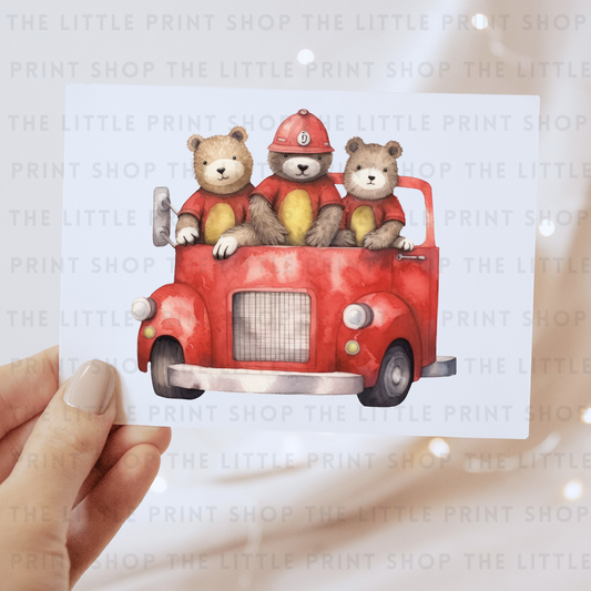 Bear Truck - DTF Transfer Decal