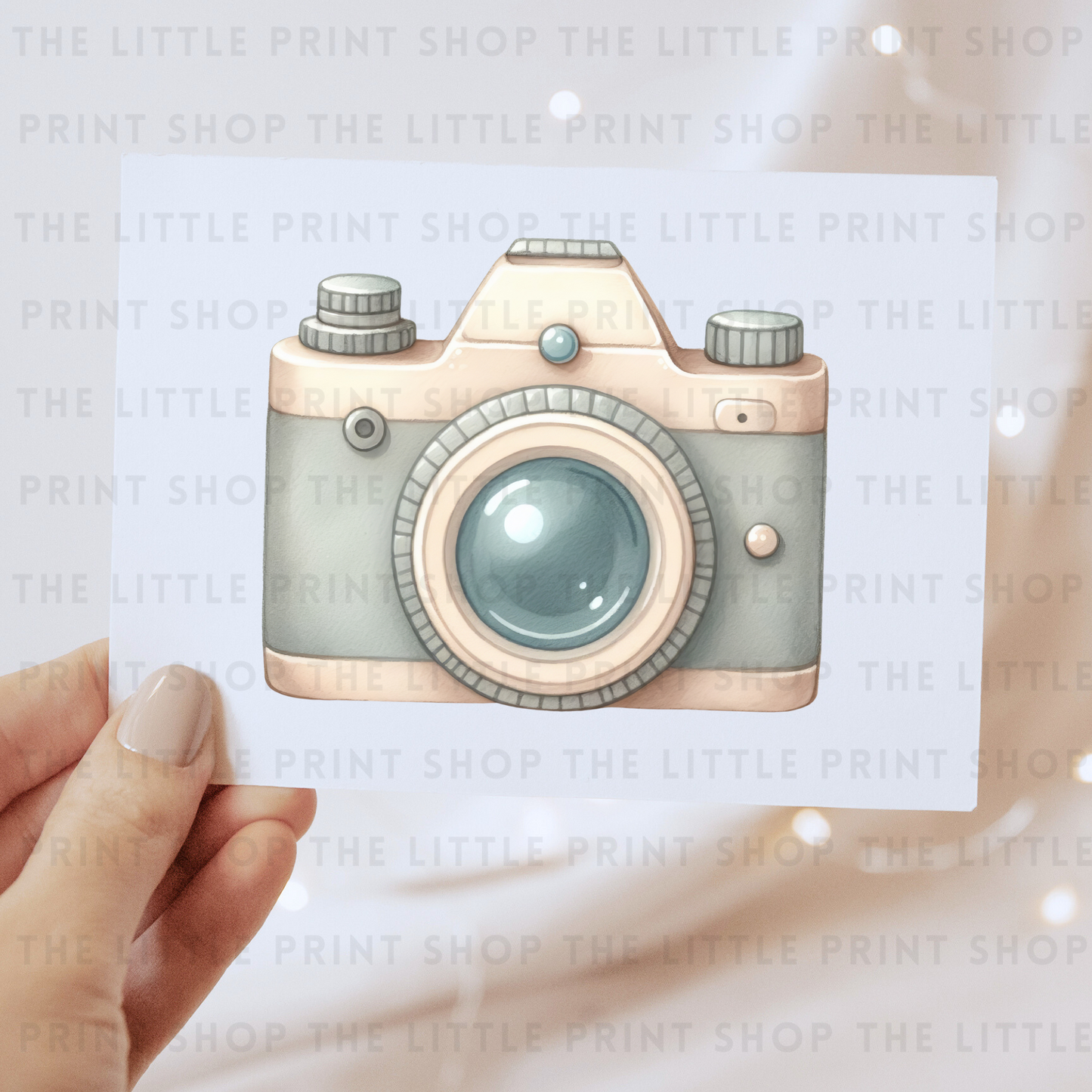 Blue Camera - DTF Transfer Decal