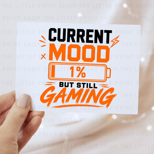 Current Mood - Orange - DTF Transfer Decal