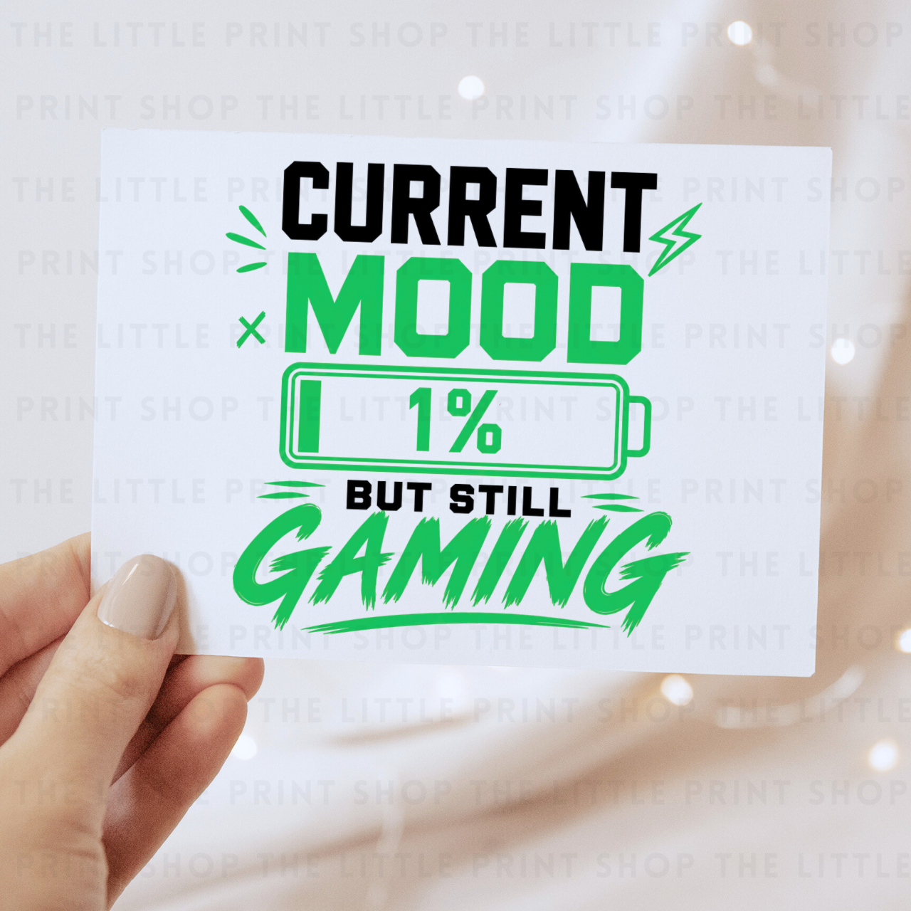 Current Mood - Green - DTF Transfer Decal