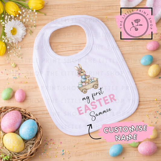 My First Easter  - Pink Text - DTF Transfer Decal