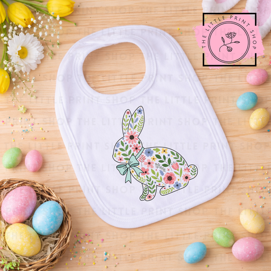 Floral Bunny - DTF Transfer Decal
