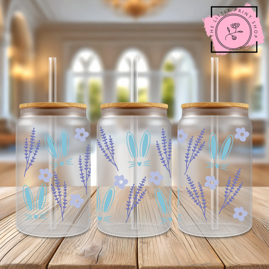 Lavender - 16oz Libbey Glass Printed UV DTF Wrap