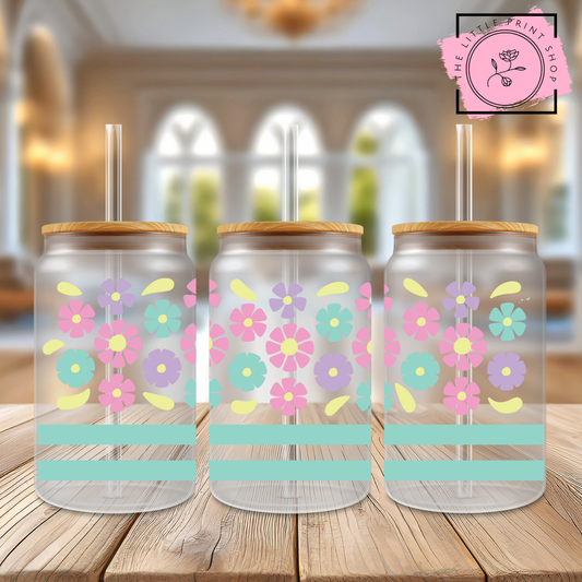 Easter Eggs - 16oz Libbey Glass Printed UV DTF Wrap