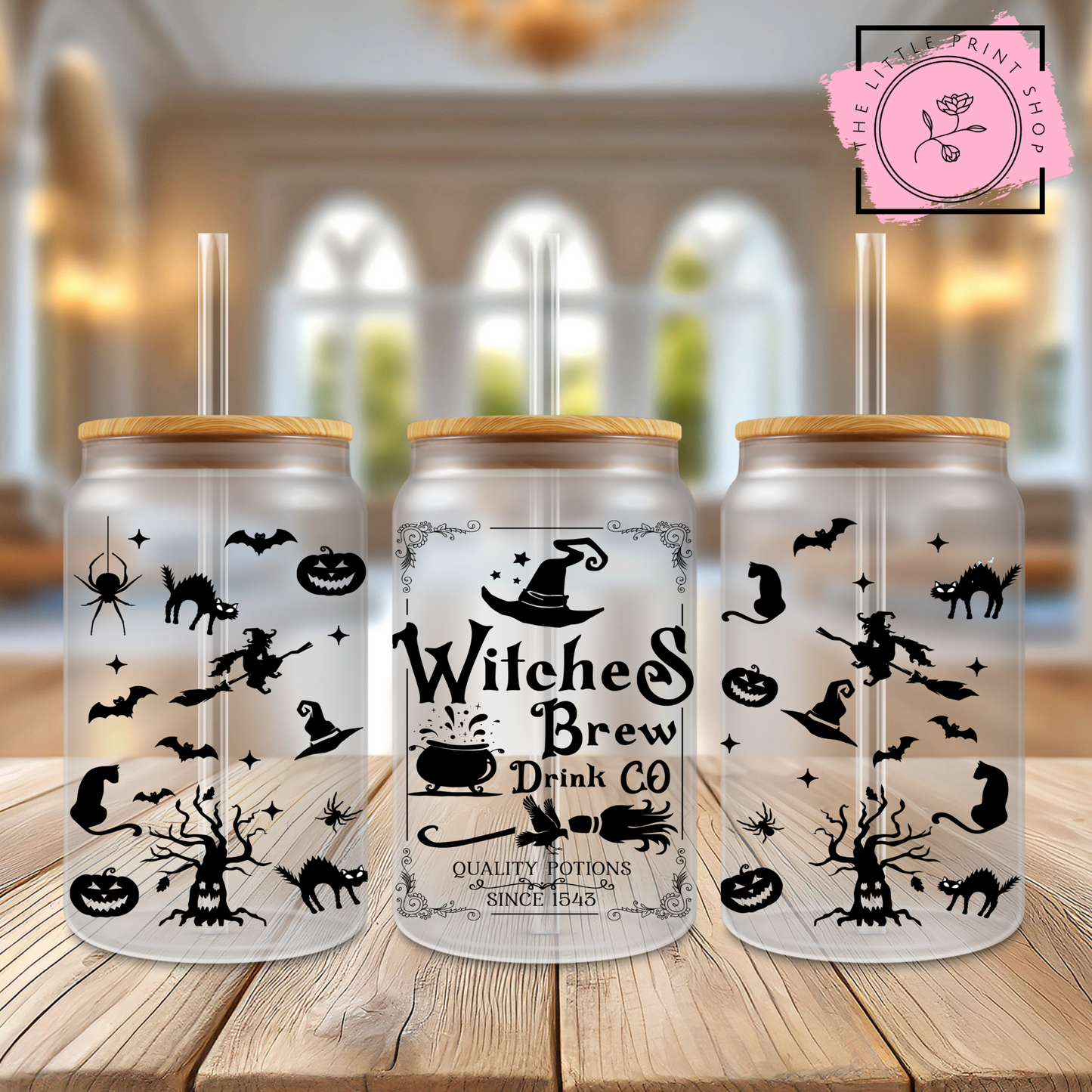 Witches Brew - 16oz Libbey Glass Printed UV DTF Wrap