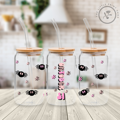 Pink Cowboy - 16oz Libbey Glass Printed UV DTF Wrap