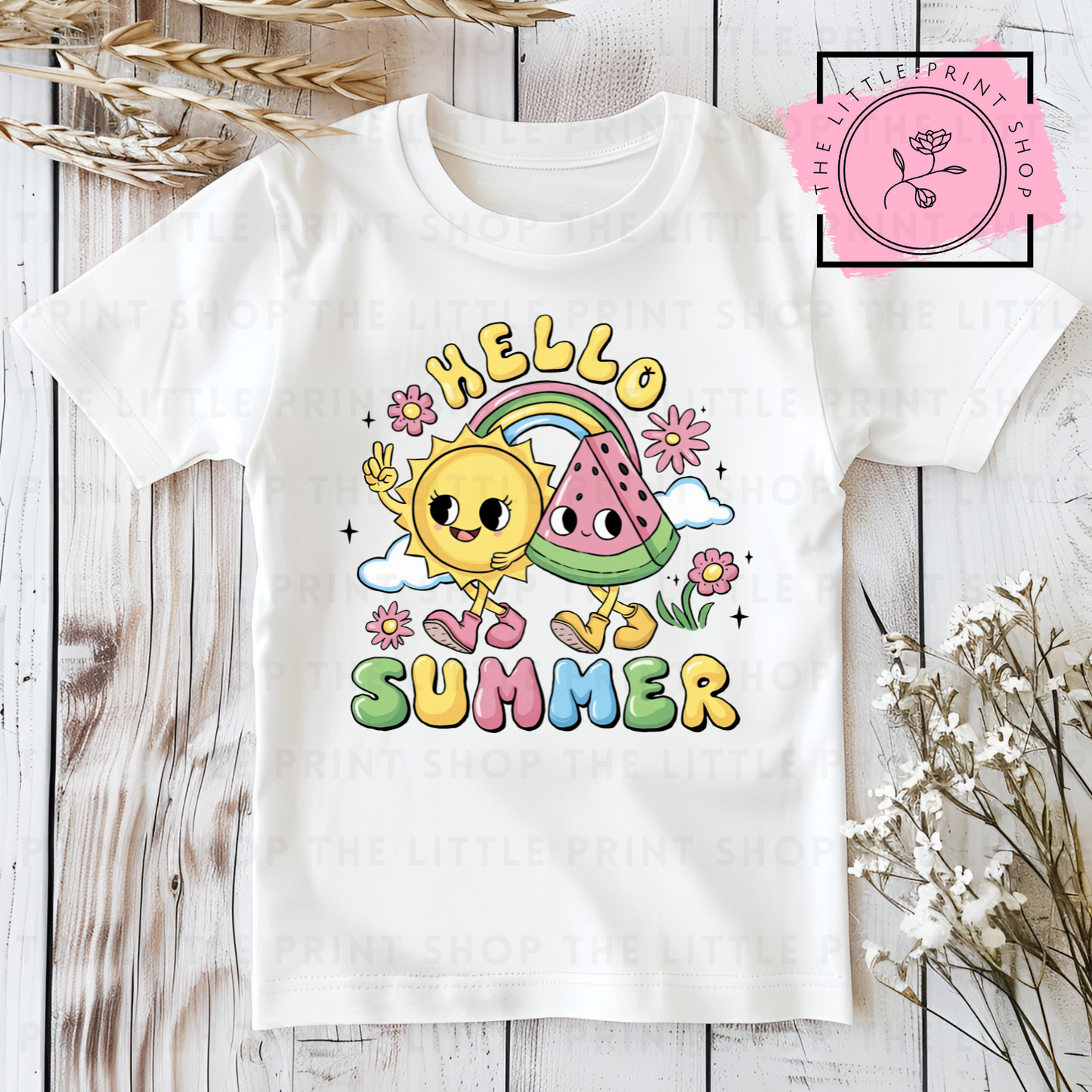 Hello Summer - DTF Transfer Decal