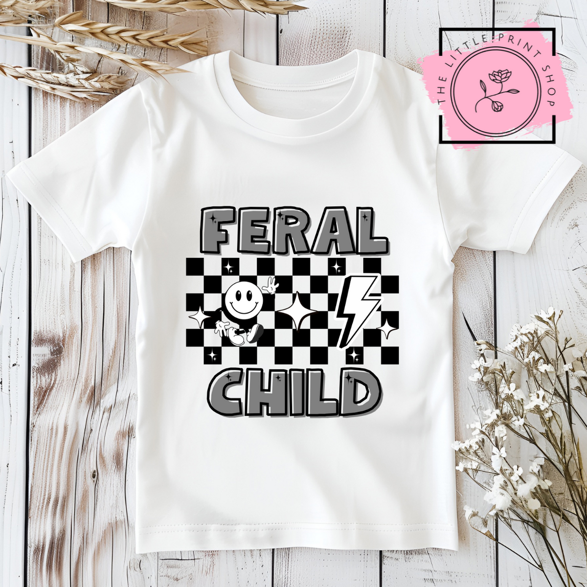Feral Child - Grey - DTF Transfer Decal