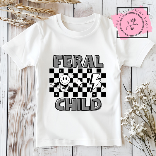 Feral Child - Grey - DTF Transfer Decal