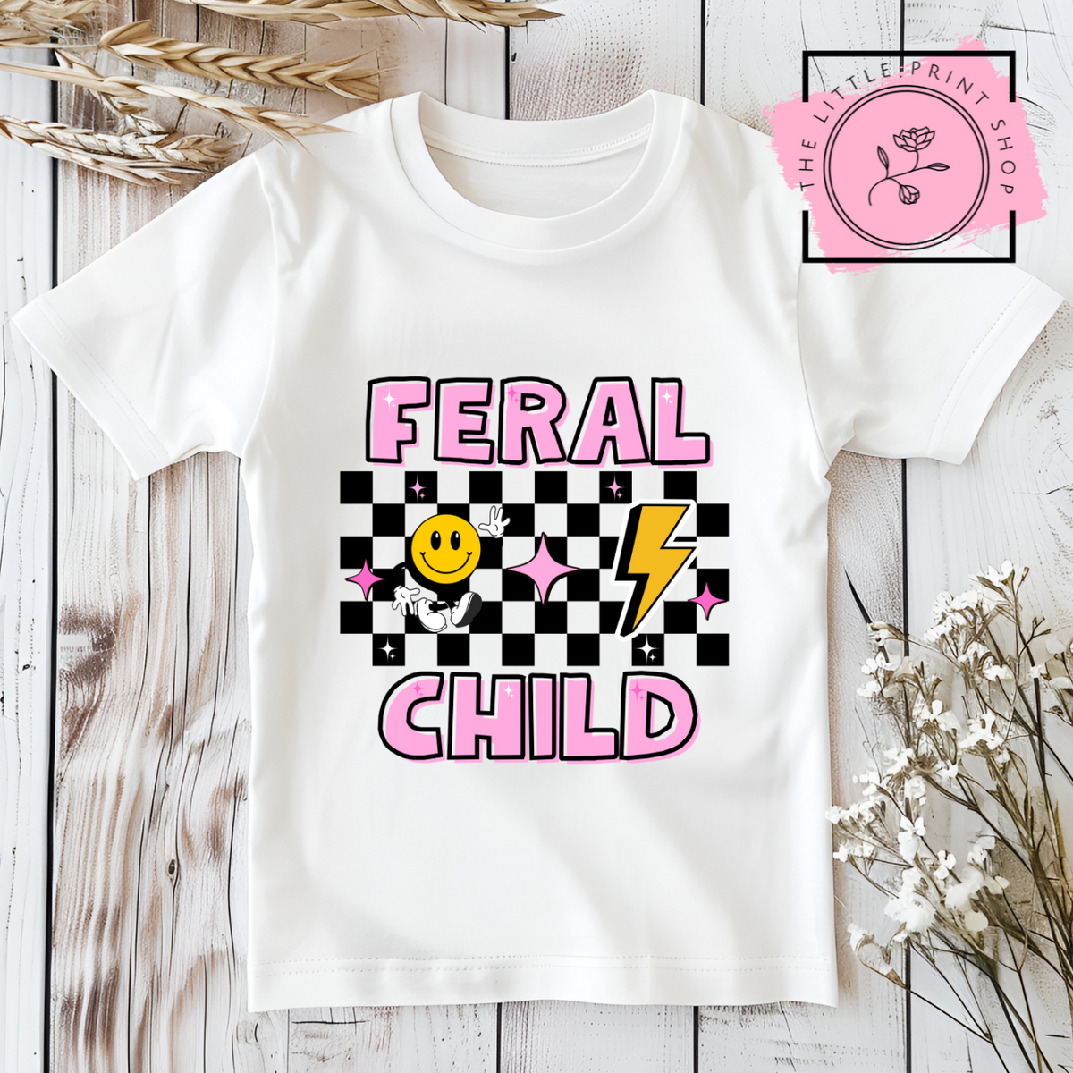 Feral Child - Pink - DTF Transfer Decal