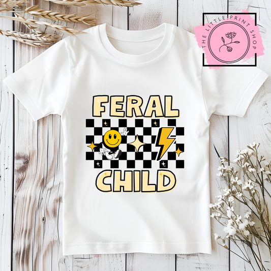 Feral Child - Yellow - DTF Transfer Decal
