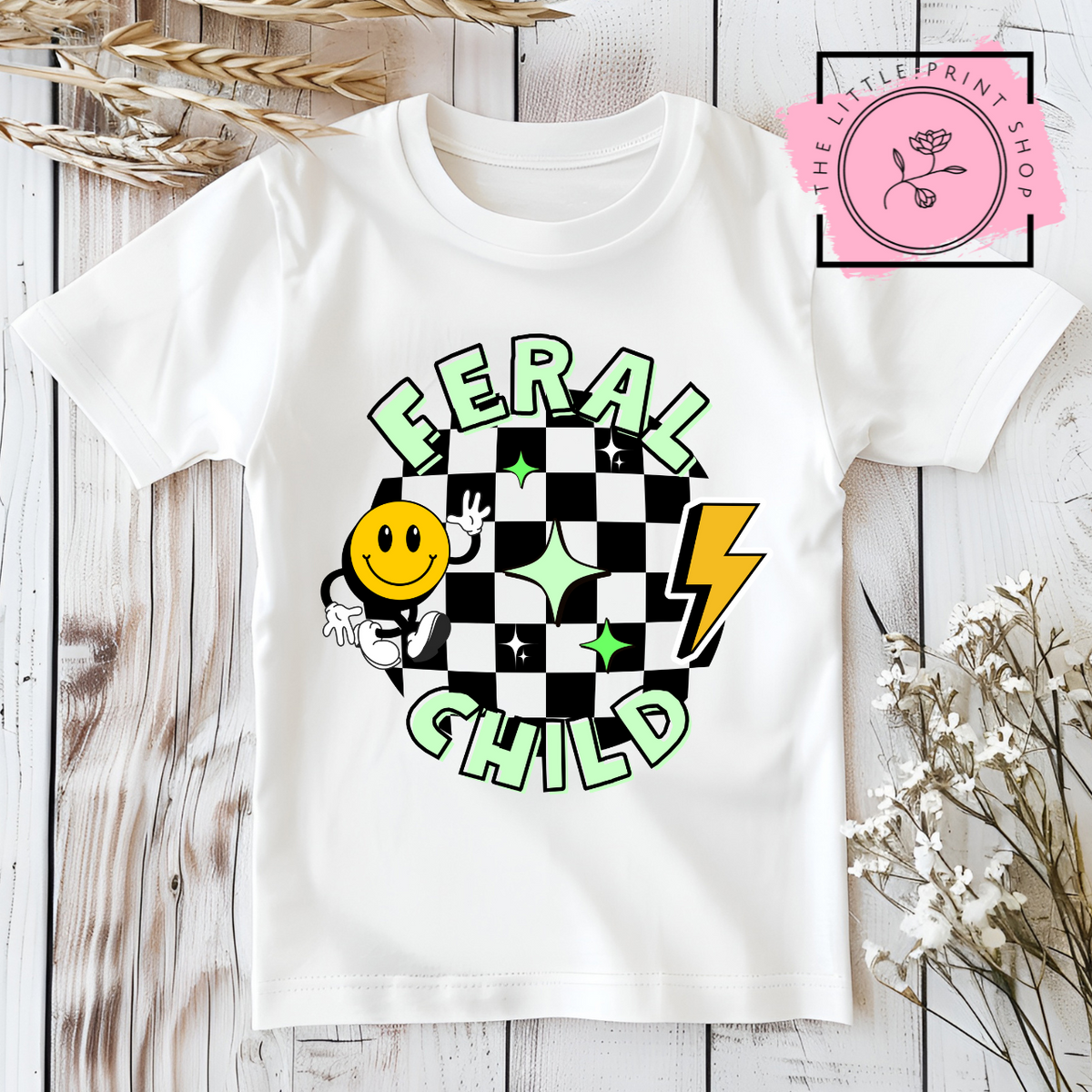 Feral Child - Green - DTF Transfer Decal