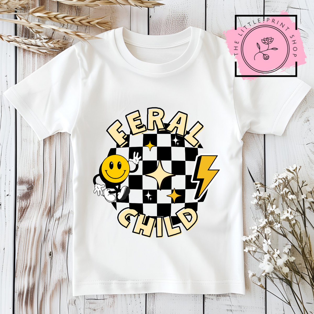 Feral Child - Yellow - DTF Transfer Decal