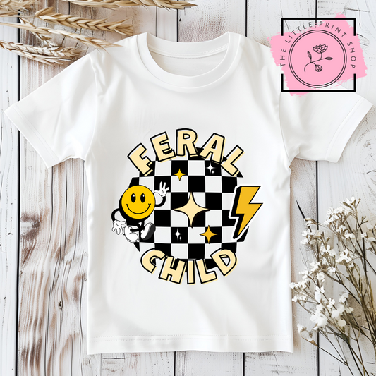 Feral Child - Yellow - DTF Transfer Decal