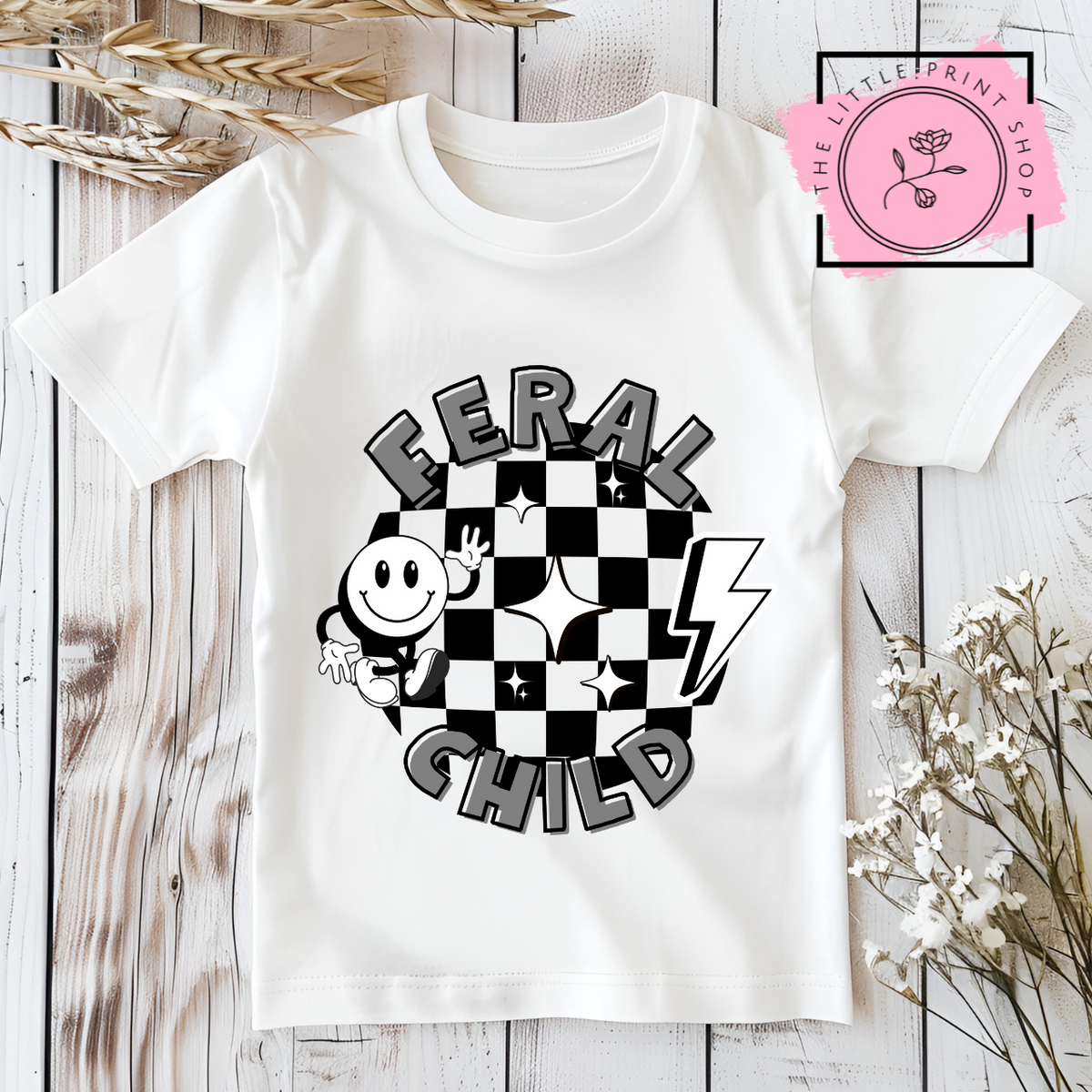 Feral Child - Grey - DTF Transfer Decal