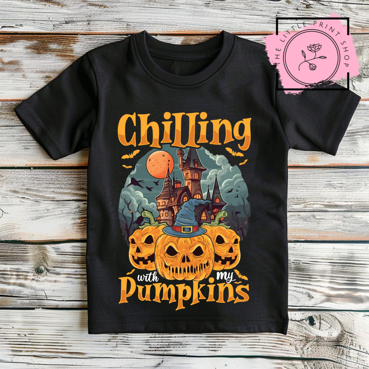 Chilling With My Pumpkins - DTF Transfer Decal